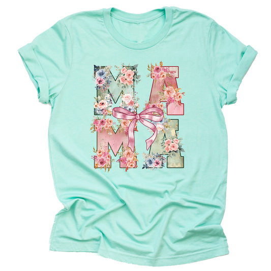 Floral Mama Shirt - Casual Mother's Day Flower Tee