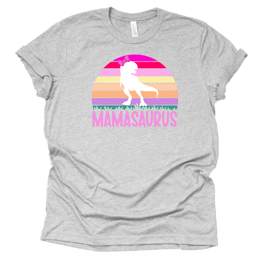 Mamasaurus Dinosaur Shirt for Moms - Vintage Tee