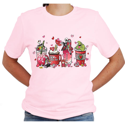 Jack Skellington Valentine Latte Graphic Shirt