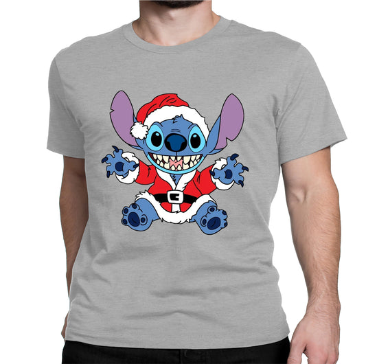 Disney Santa Stitch Christmas Graphic Shirt