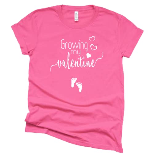 Growing My Valentine Shirt - Cute Pregnancy Announcement Tee