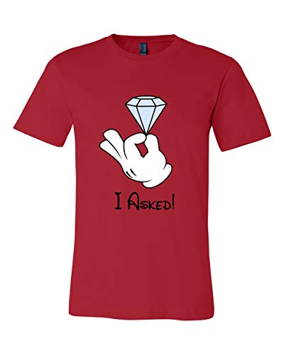 I Asked Engagement Graphic Tee - Perfect Gift for Her