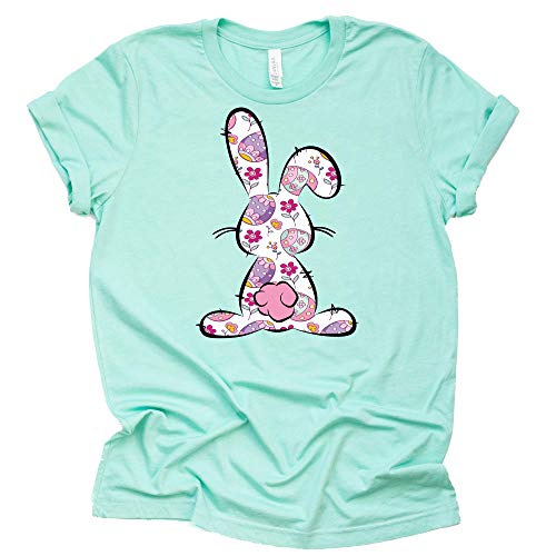 Floral Bunny Shirt for Festive Easter Celebrations
