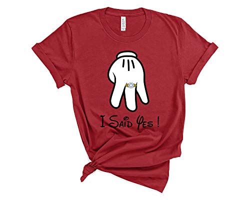 I Said Yes Engagement Graphic Tee for Celebrations