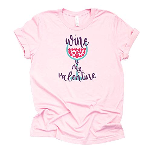 Wine is My Valentine Shirt - Fun Valentine's Day Tee