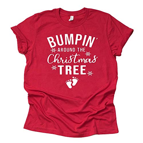 Bumpin' Around the Christmas Tree Shirt β Festive Pregnancy Tee