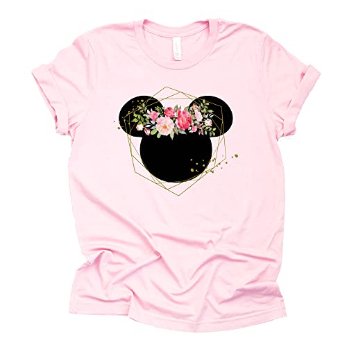 Floral Mickey Flower Shirt for Women & Teens - Boho Tee