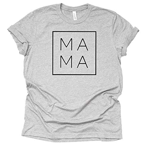 Mama Square T-Shirt Casual Letter Print Tee