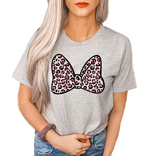 Minnie Mouse Leopard Print Safari Shirt for Casual Style