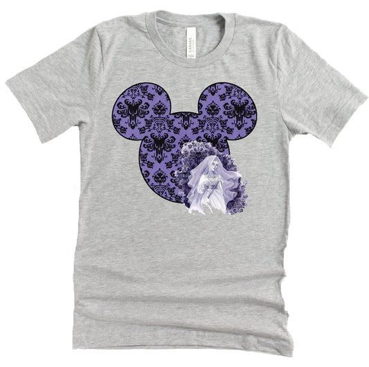 Haunted Mansion Shirt - Ghostly Design Adult T-Shirt