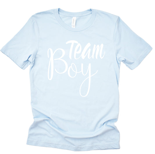 Gender Reveal Team Boy Team Girl Baby Shower Shirts