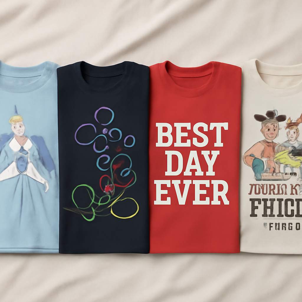 Disney-themed Graphic Tees Collection