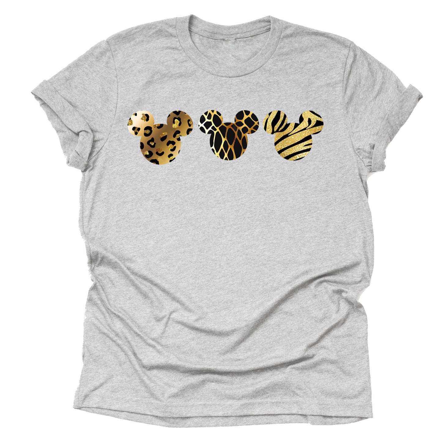 Leopard Print Mickey Shirt – Trendy Animal Graphic Tee