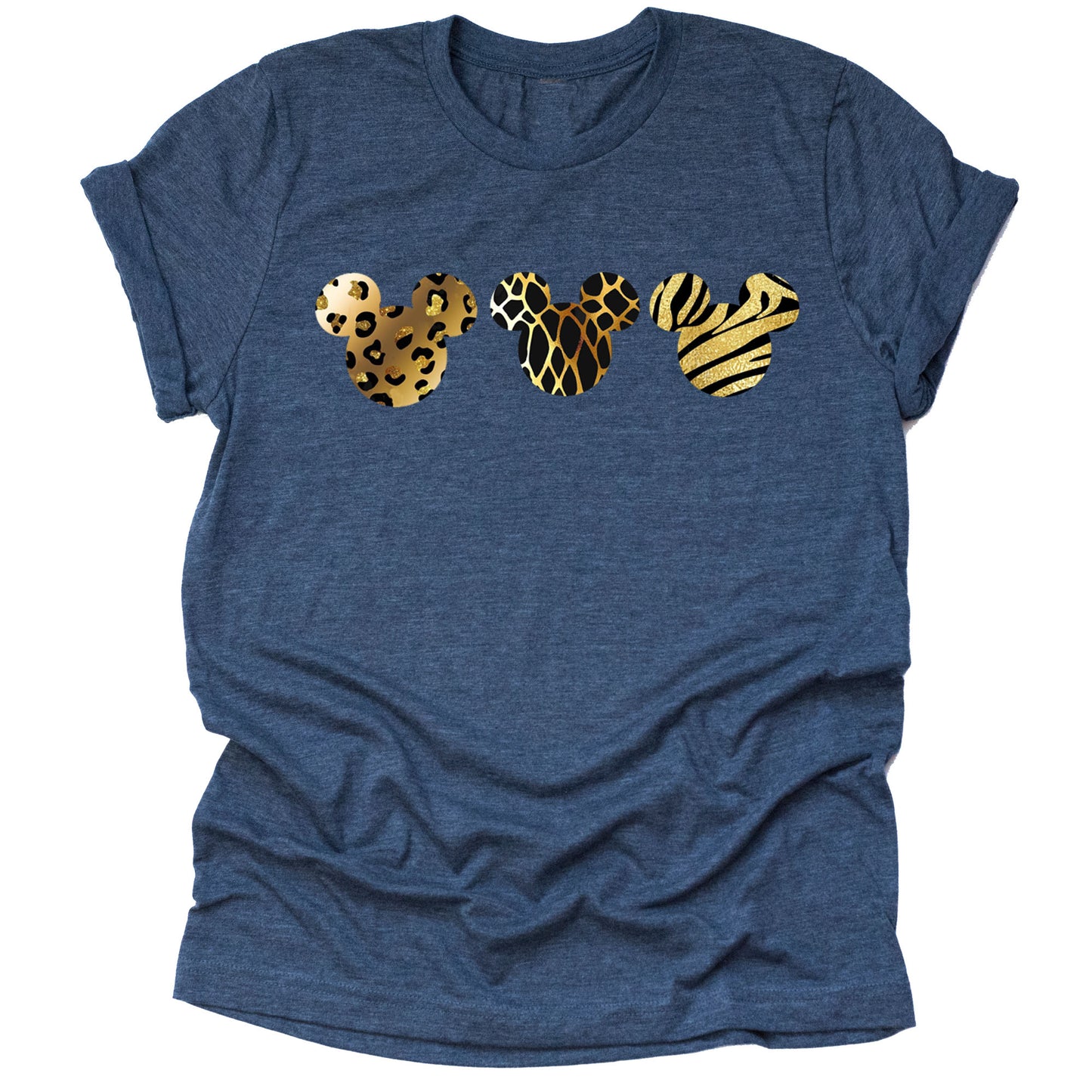 Leopard Print Mickey Shirt – Trendy Animal Graphic Tee