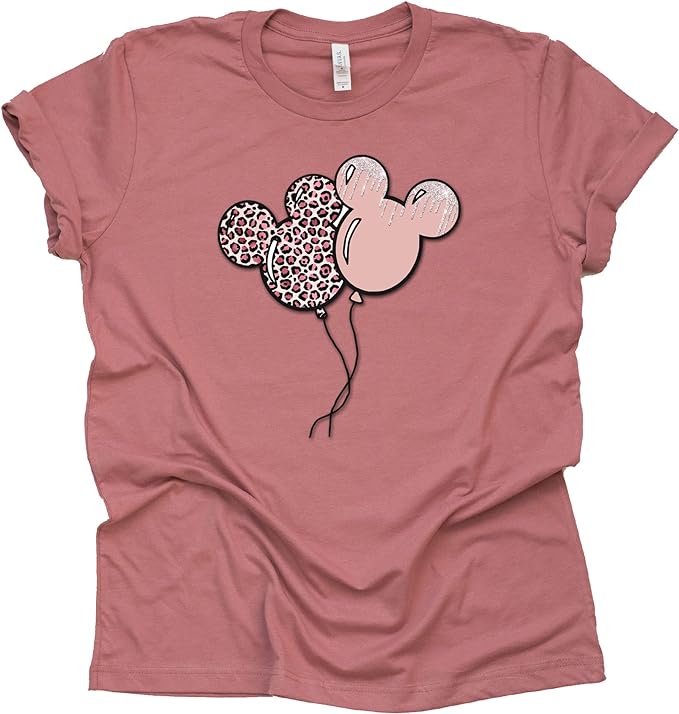 Mickey Leopard Balloons Shirt - Fun Casual Tee