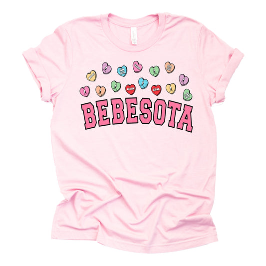 Bebesota Valentine Graphic Casual Short Sleeve Shirt