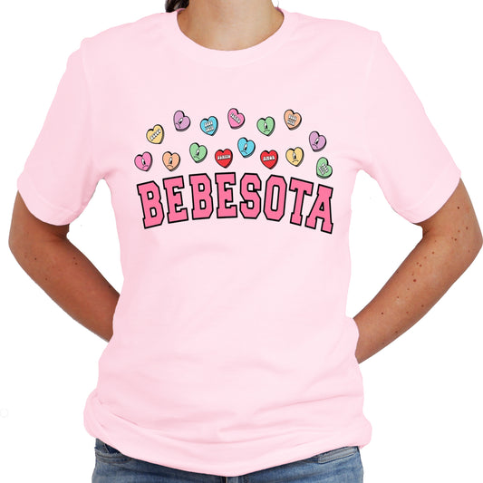 Bebesota Valentine Graphic Casual Short Sleeve Shirt