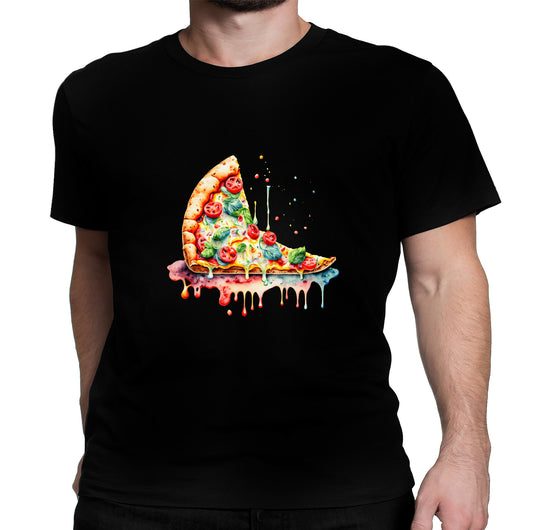 Funny pepperoni pizza food lover printed graphic shirt tee
