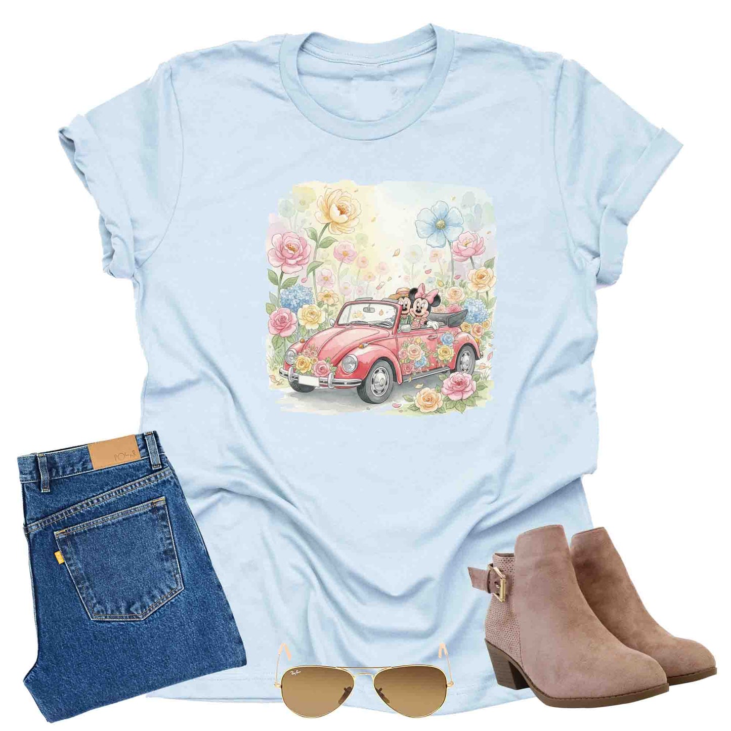 EPCOT Flower and Garden Festival graphic tee with floral theme park design