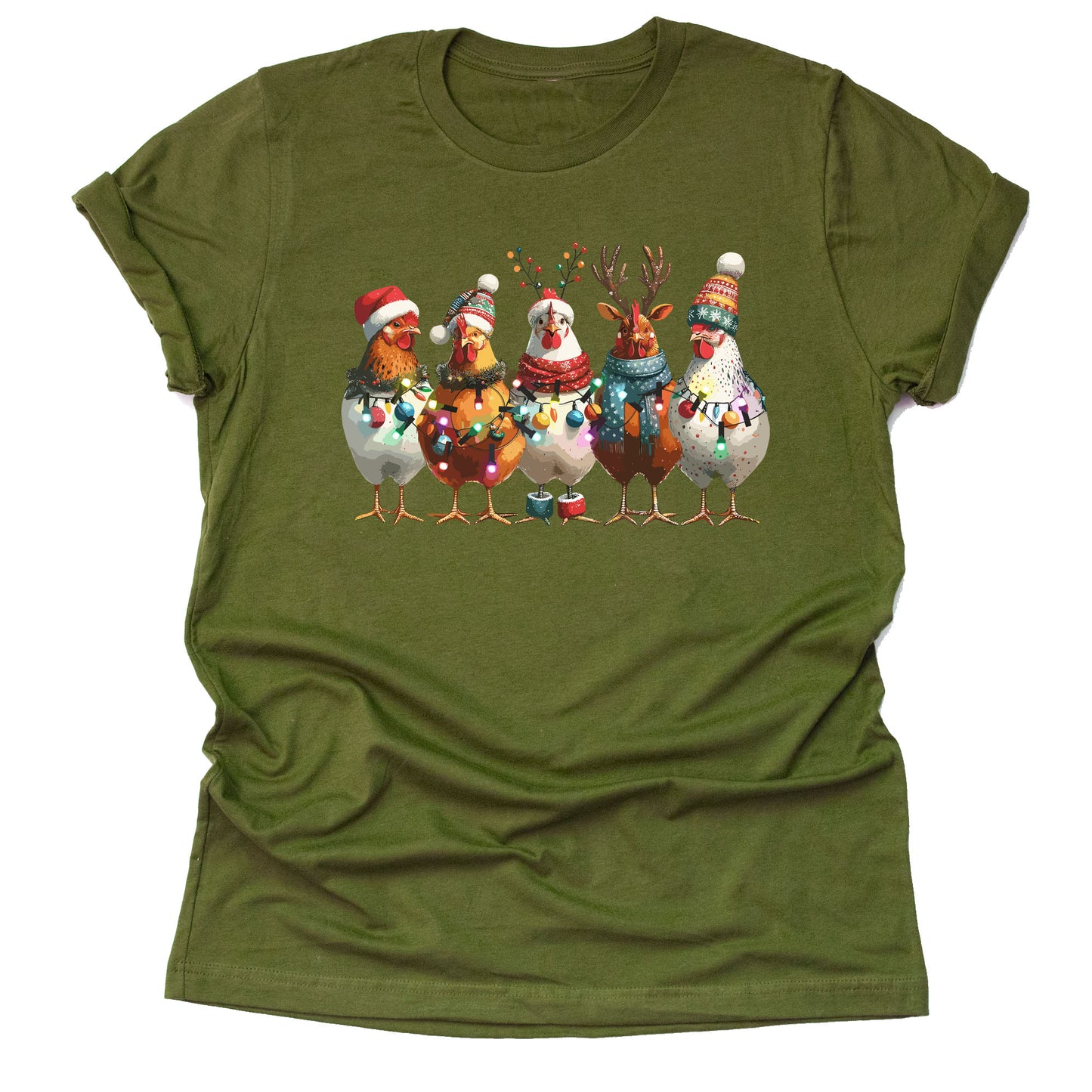 Christmas Chickens Holiday Lights Shirt