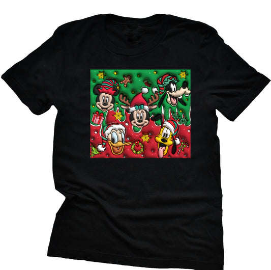 Christmas Mickey and Friends Short Sleeve Shirt