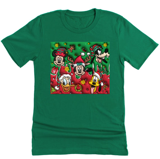 Christmas Mickey and Friends Short Sleeve Shirt