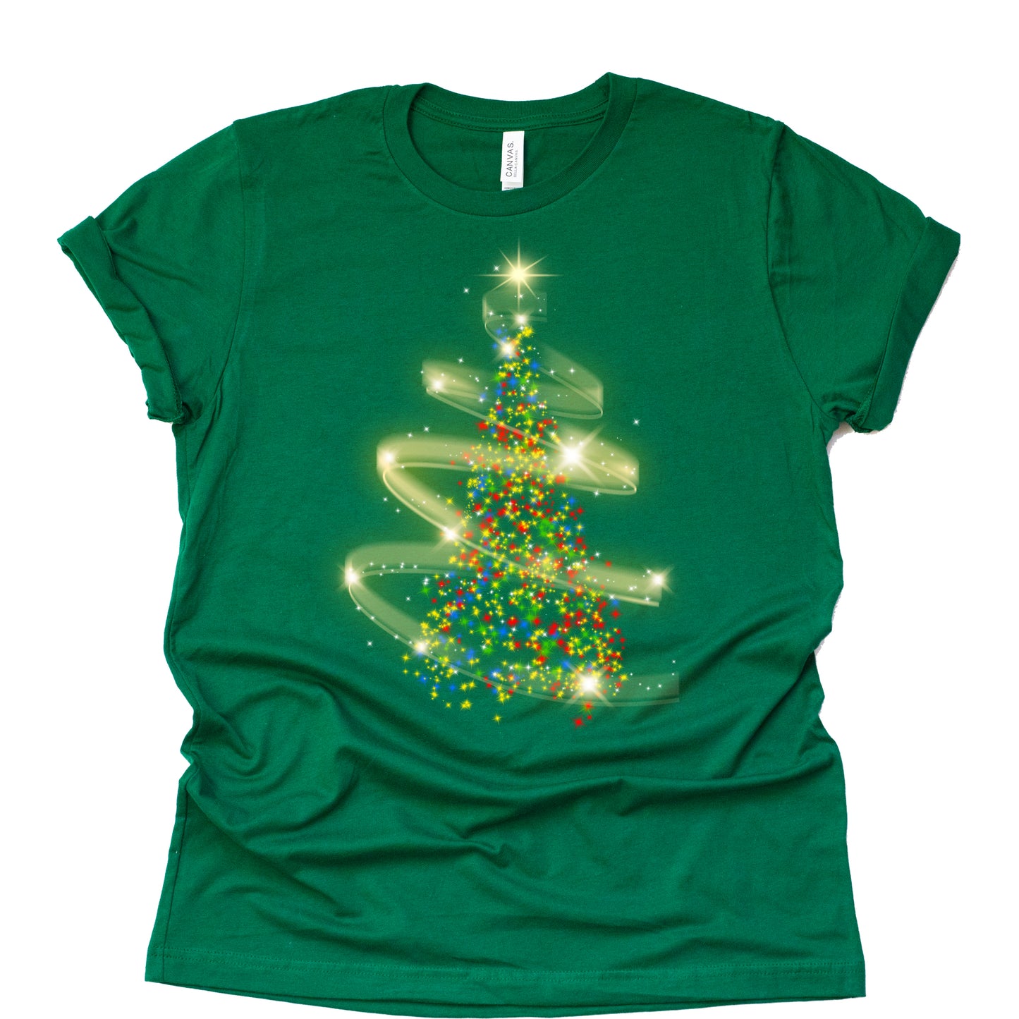 Christmas Glow Graphic Tee – Festive Short Sleeve