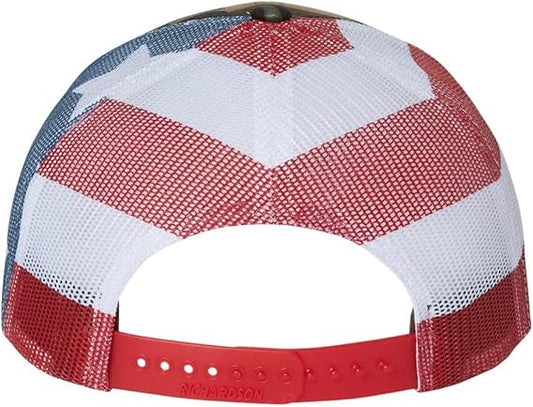 UPS camo American flag mesh hat for delivery driver uniform workwear