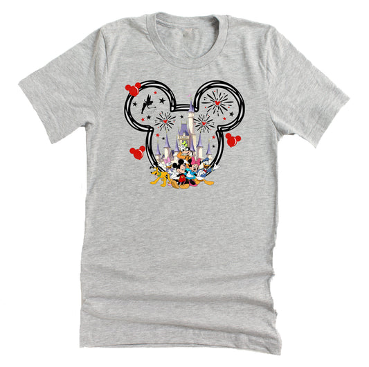 Disney Mickey Minnie family trip graphic tee for theme park vacation outfits