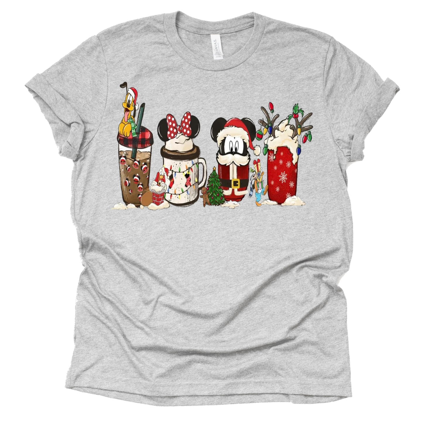 Disney Merry Christmas Latte Graphic Shirt – Casual Tee