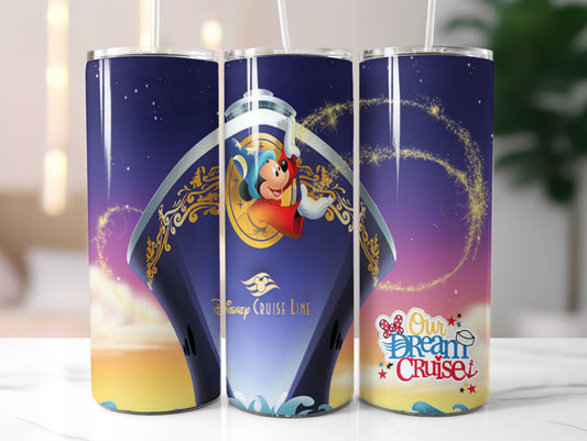 Disney Cruise Insulated Tumbler with Lid & Straw | Travel Mug