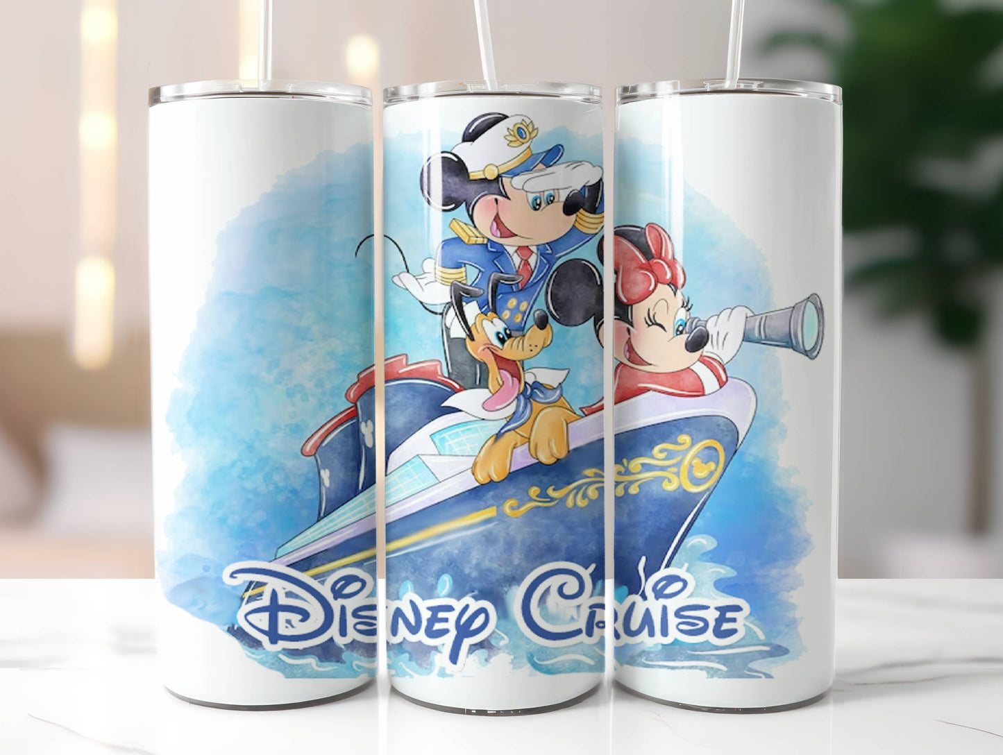 Disney Cruise Insulated Tumbler with Lid and Straw