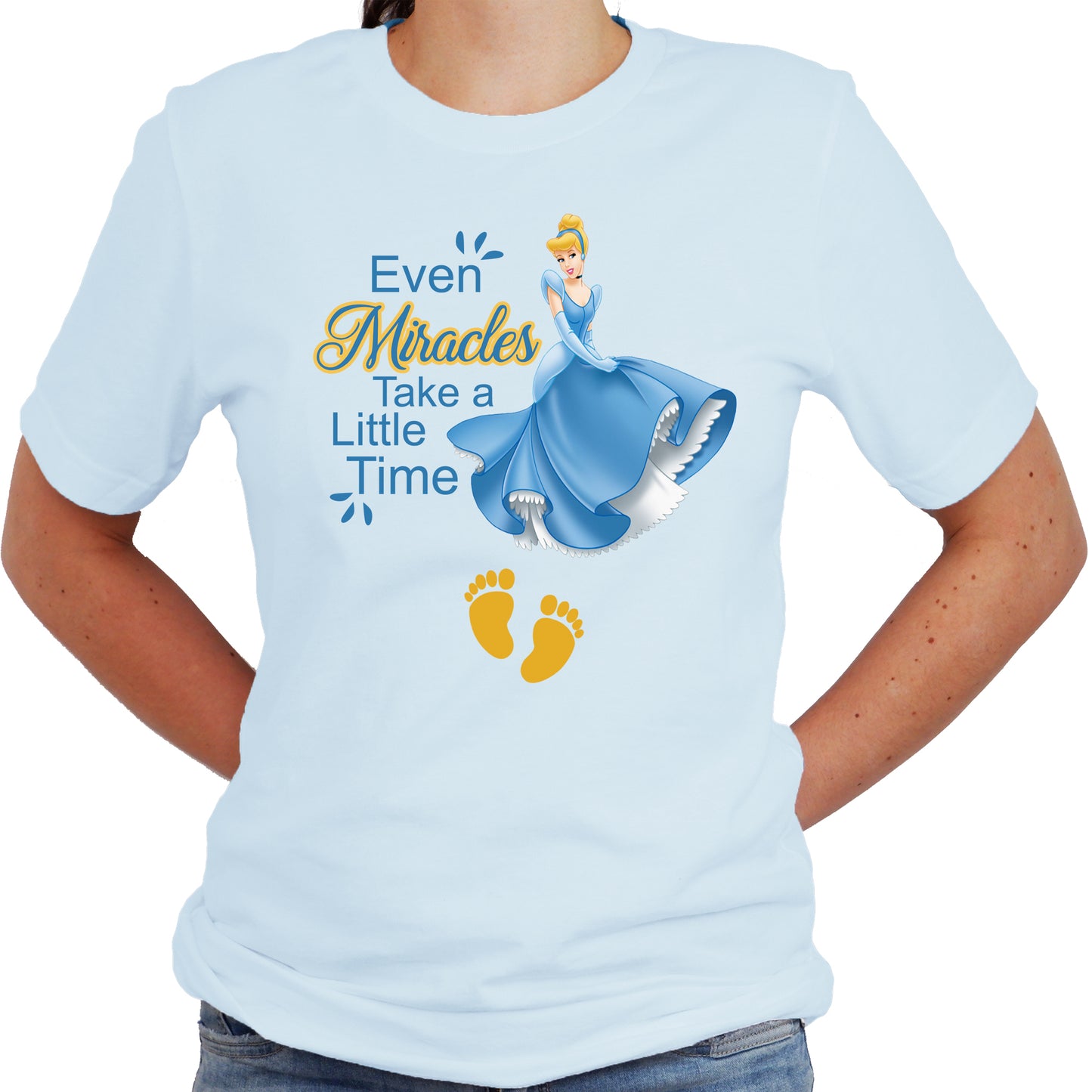 Even Miracles Take a Little Time Shirt for Pregnancy Announcement