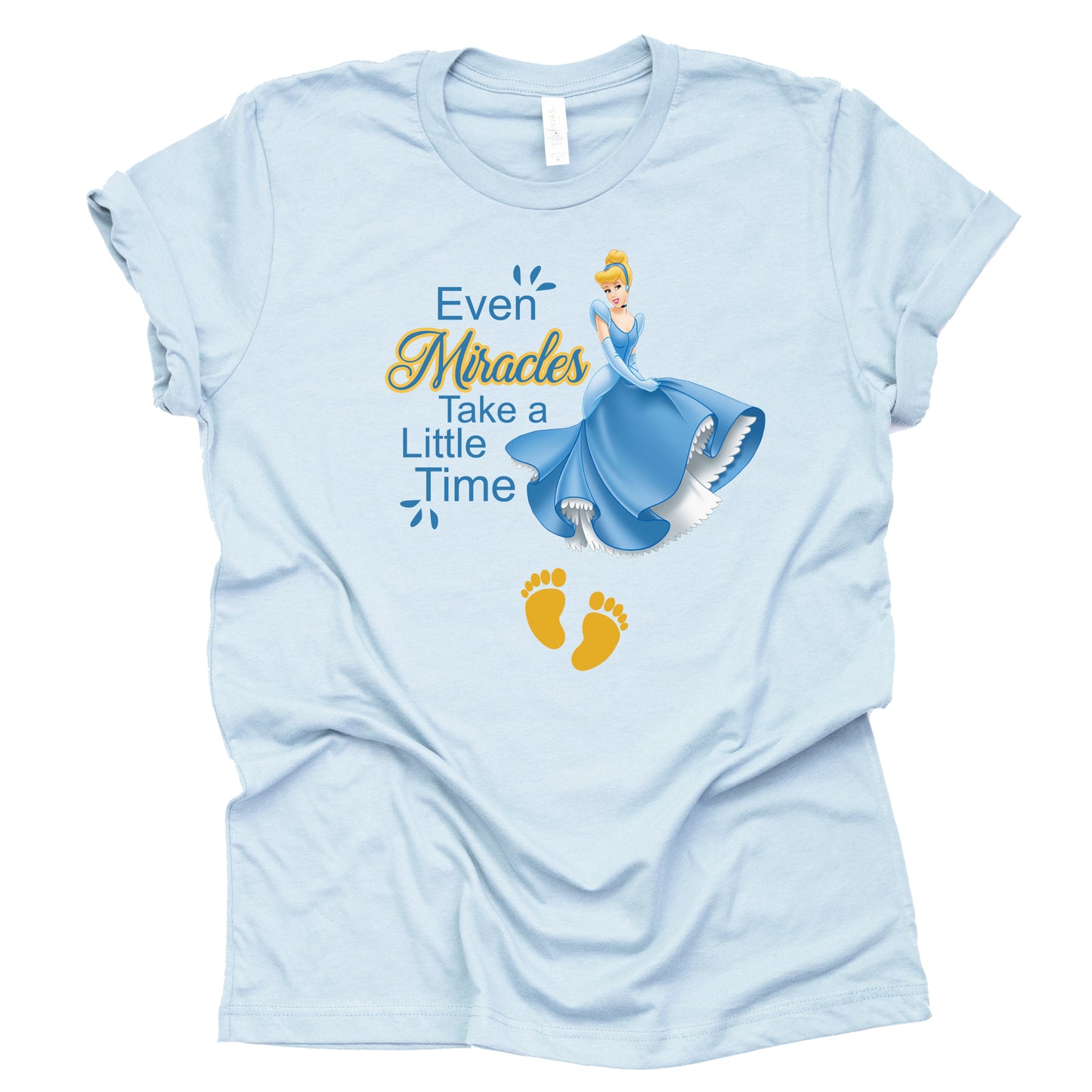 Even Miracles Take a Little Time Shirt for Pregnancy Announcement