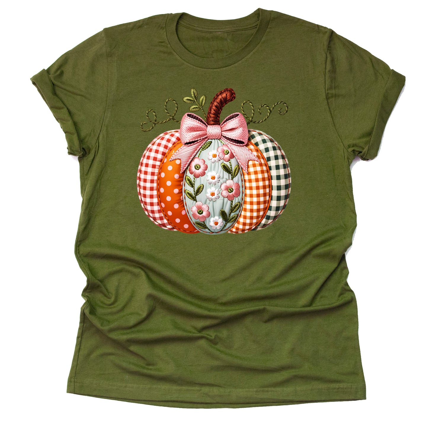 Fall pumpkin autumn harvest printed graphic shirt tee with festive seasonal design