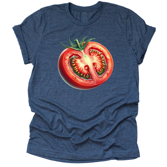 Fresh tomato gardener foodie farmers market printed graphic shirt tee