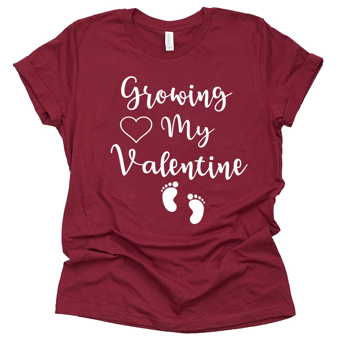 Growing My Valentine Shirt for Pregnancy Announcements