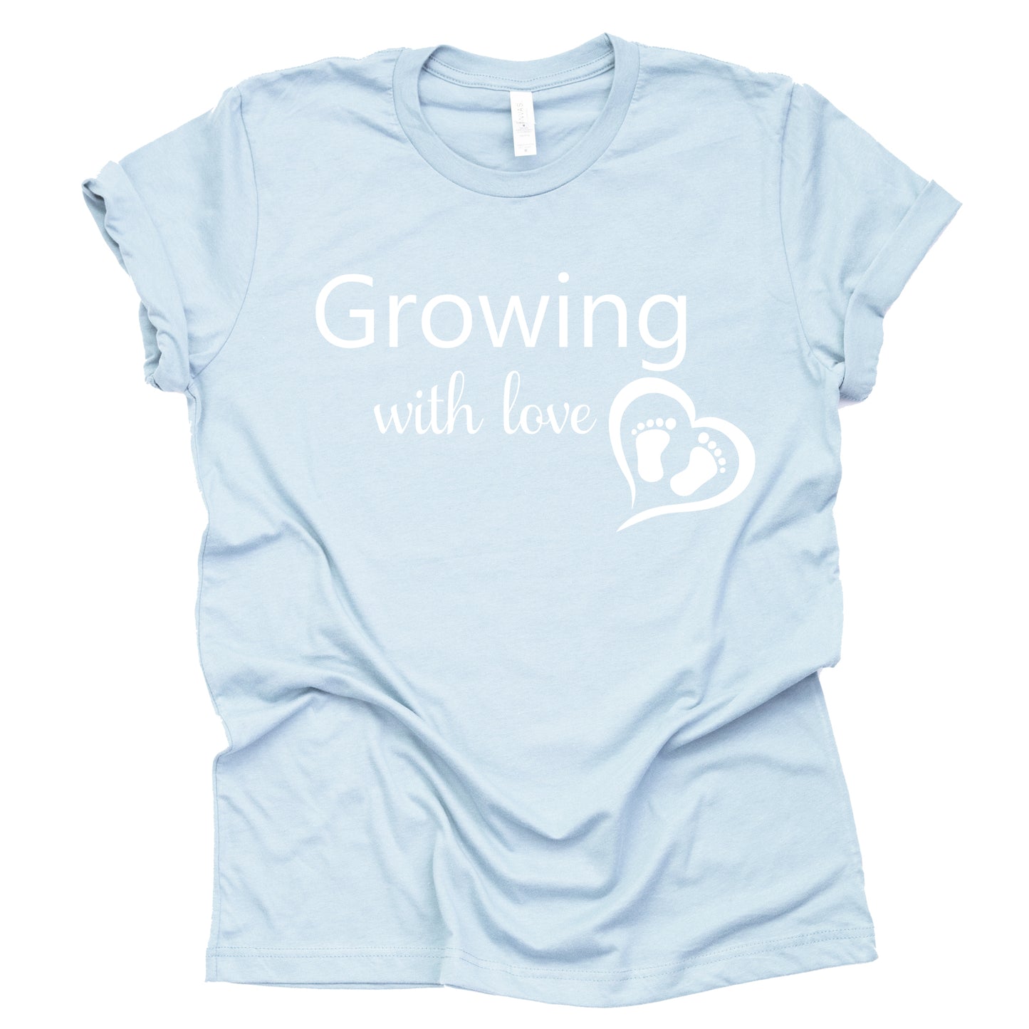 Growing with Love Shirt - Sweet Pregnancy Announcement Tee