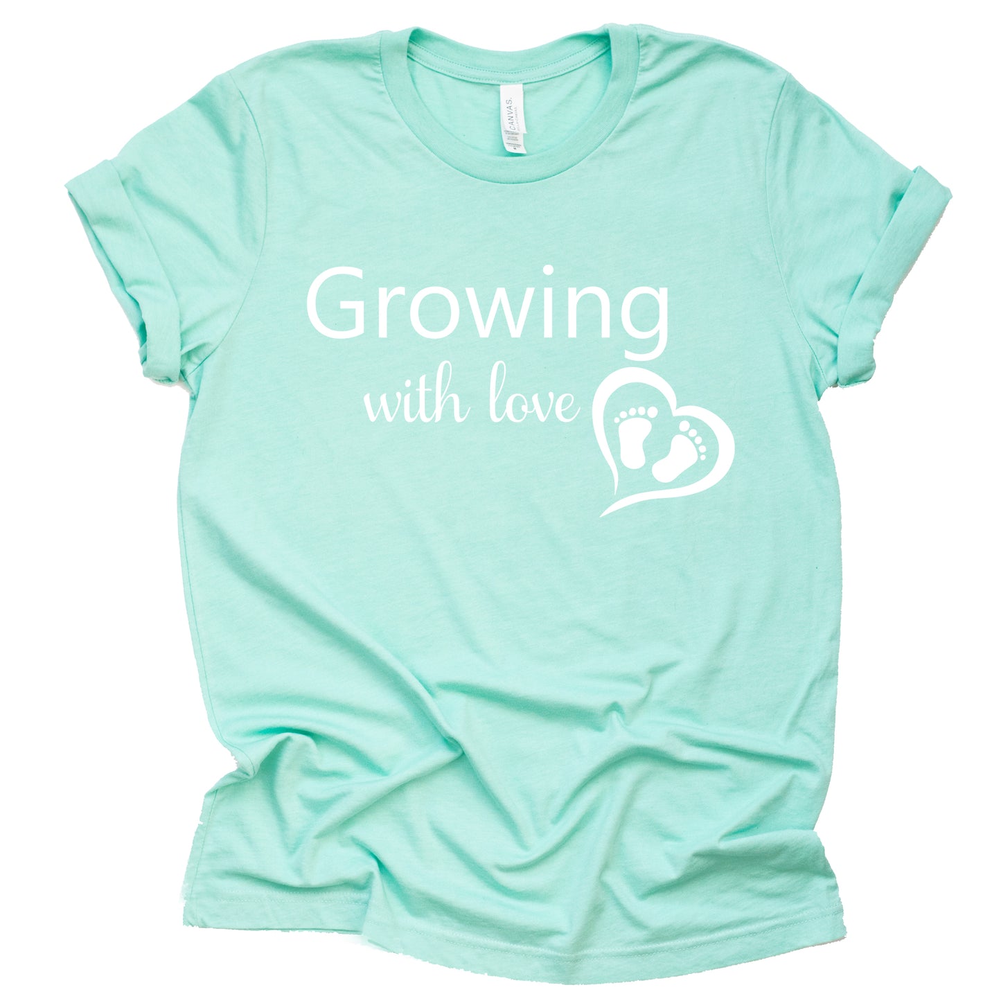Growing with Love Shirt - Sweet Pregnancy Announcement Tee