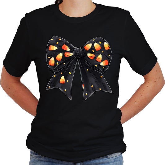 Halloween Bows Shirt – Fun Candy Corn Graphic Tee