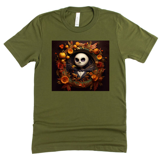 Jack Skellington Autumn Graphic Shirt - Perfect for Fall!