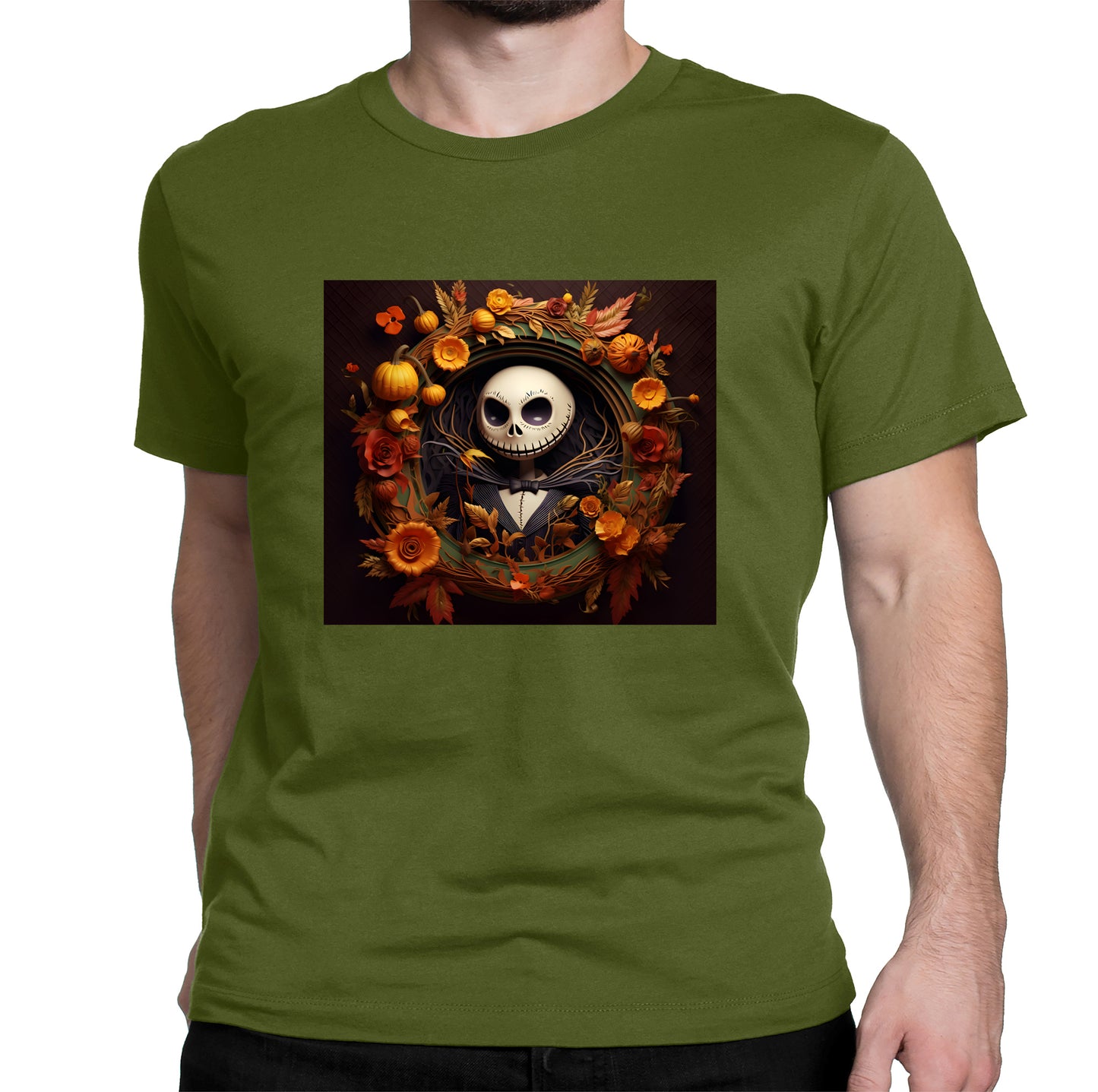 Jack Skellington Autumn Graphic Shirt - Perfect for Fall!