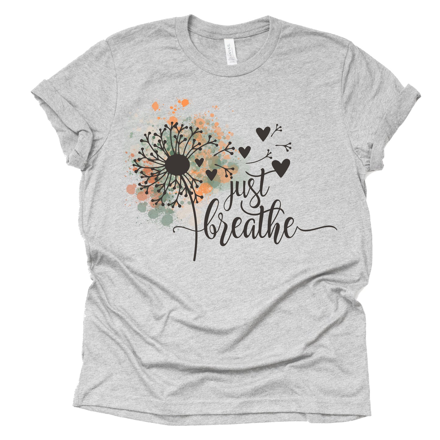 Just Breathe Dandelion Shirt | Vintage Wildflower Tee