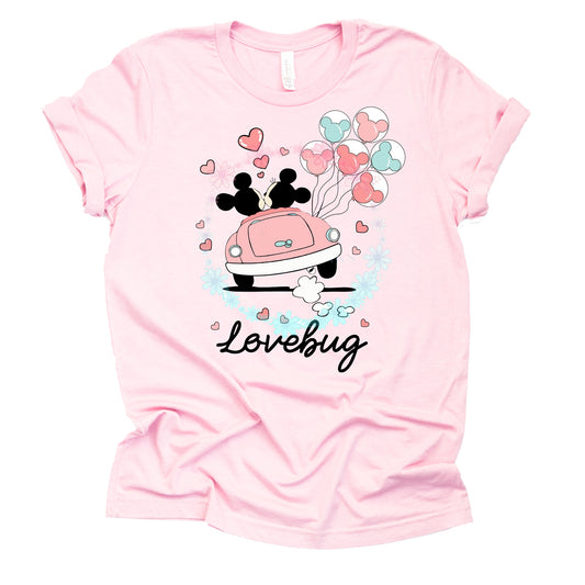 Mickey Minnie Love Bug Valentine T-Shirt – Cute & Casual