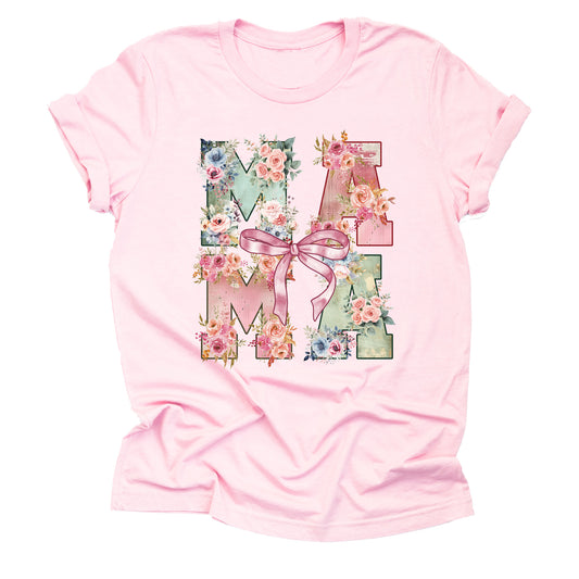 Floral Mama Shirt - Casual Mother's Day Flower Tee