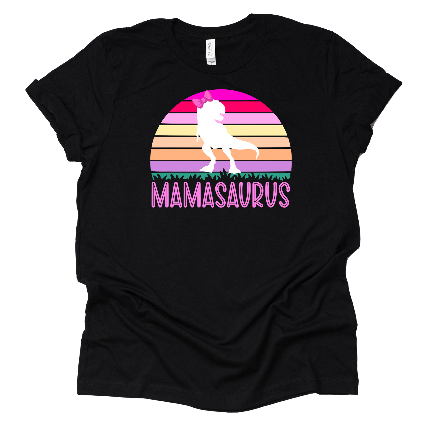 Mamasaurus Dinosaur Shirt for Moms - Vintage Tee