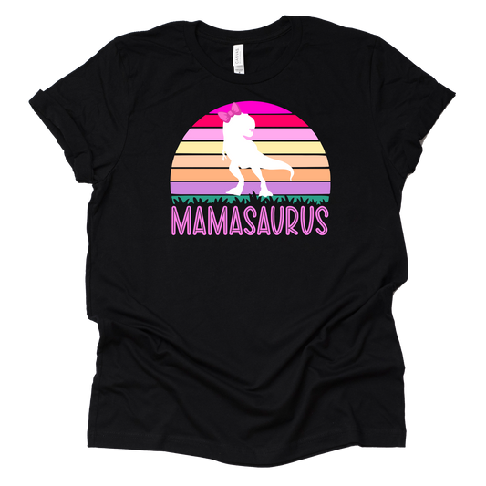 Mamasaurus Dinosaur Shirt for Moms - Vintage Tee