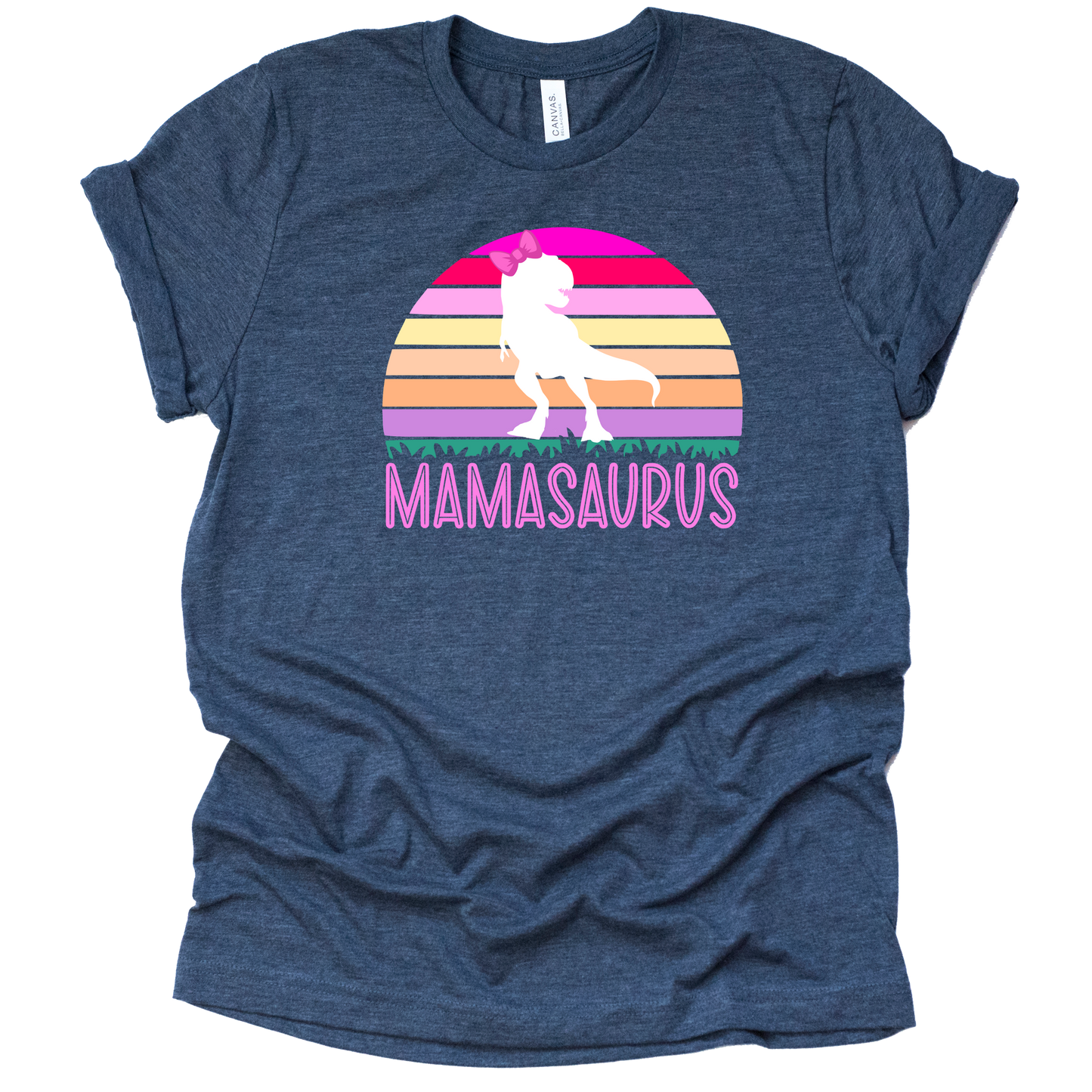 Mamasaurus Dinosaur Shirt for Moms - Vintage Tee