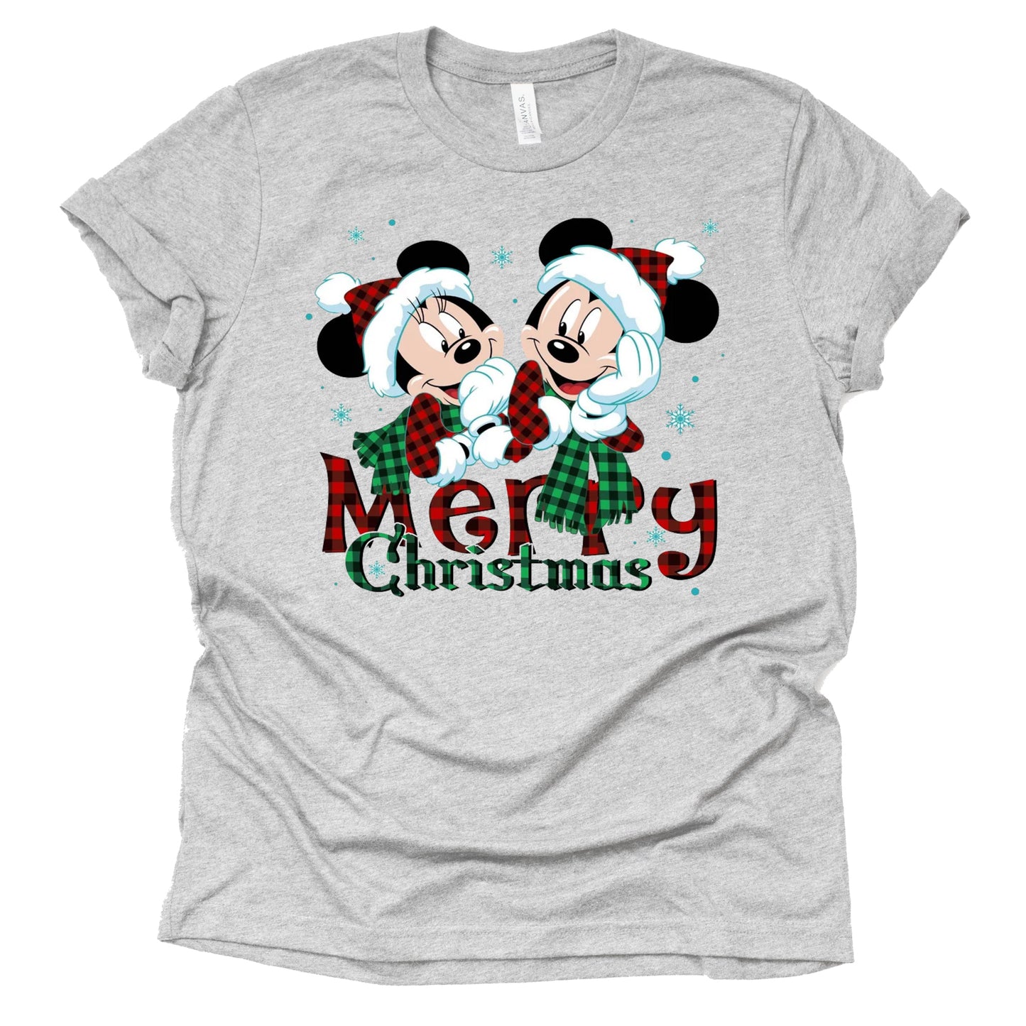 Mickey Christmas Graphic Short Sleeve Shirt - Festive Fun