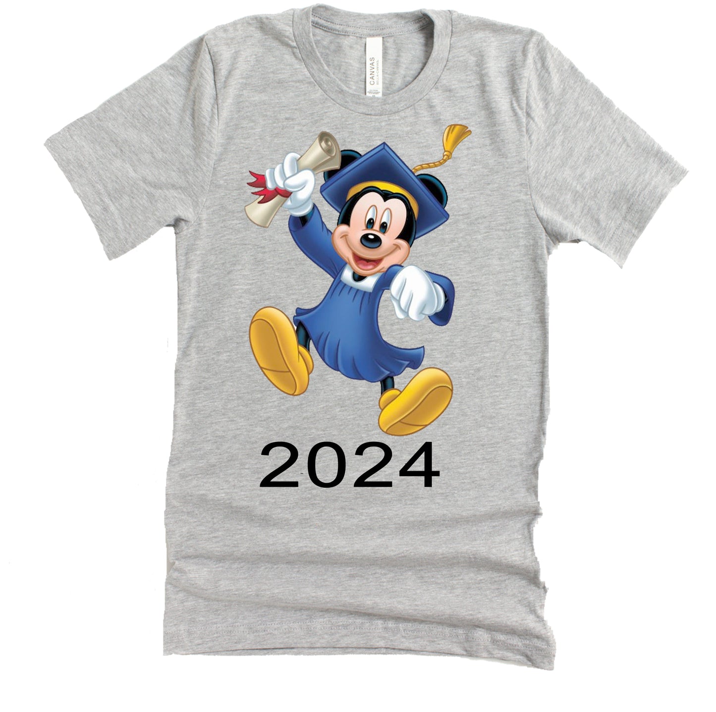 Mickey Graduation 2024 T-Shirt Short Sleeve for Grads
